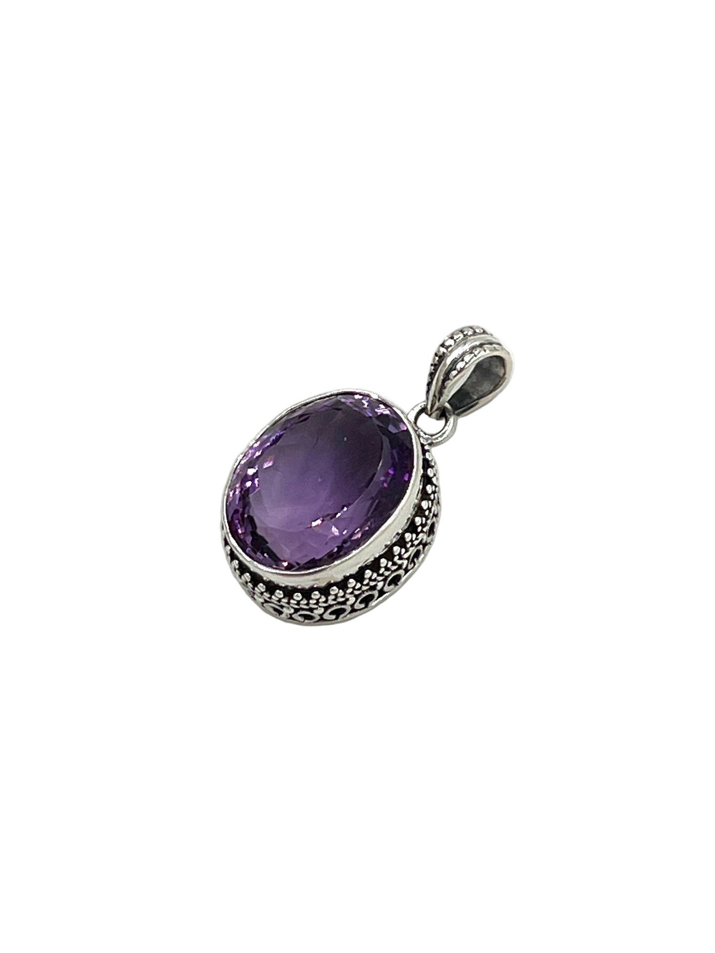 Silver Amethyst Pendants