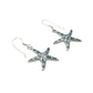 Sterling Silver Shell Starfish Earrings