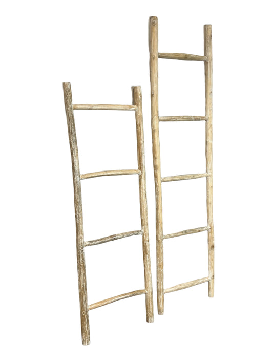 Teak Wood Accent Ladders