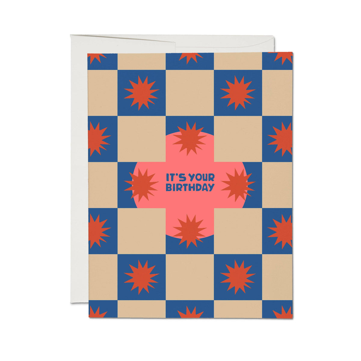 Squares and Bursts greeting card