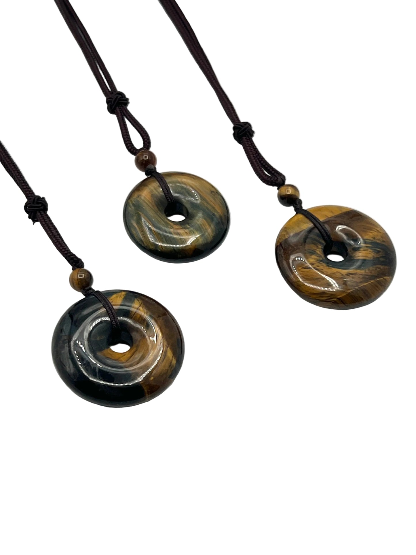 Tigers Eye Coin Necklaces