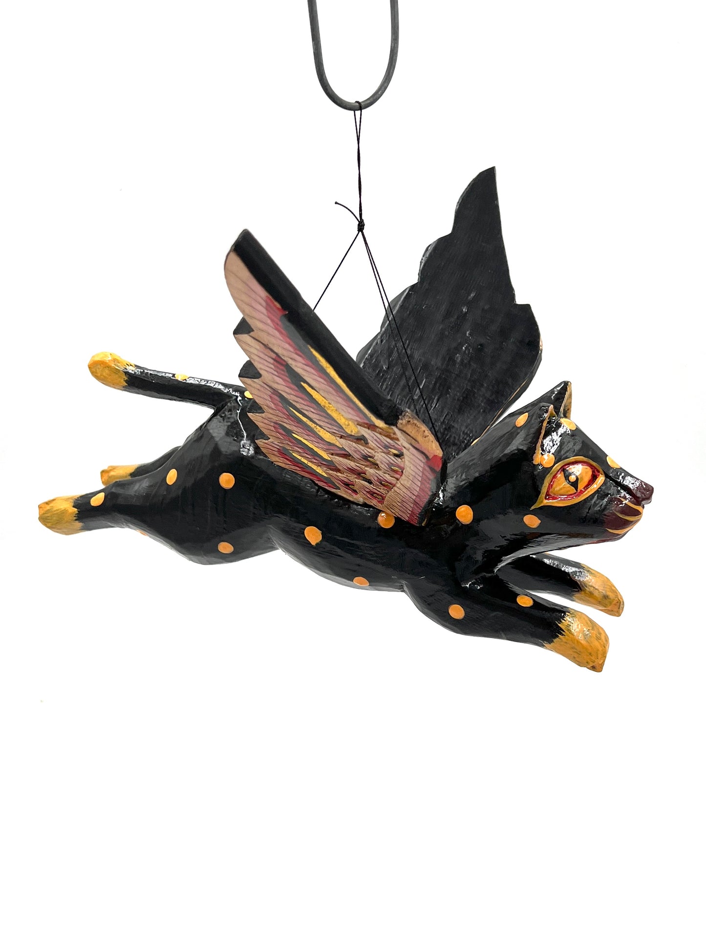 Flying Kitty Spirit Chaser Black & Tan Polka Dot