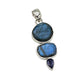 Silver Labradorite Faceted Pendants