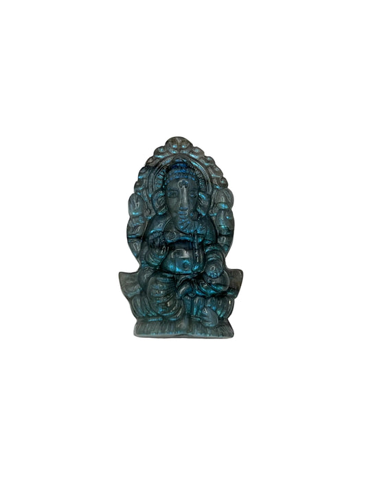Labradorite Ganesh Carving