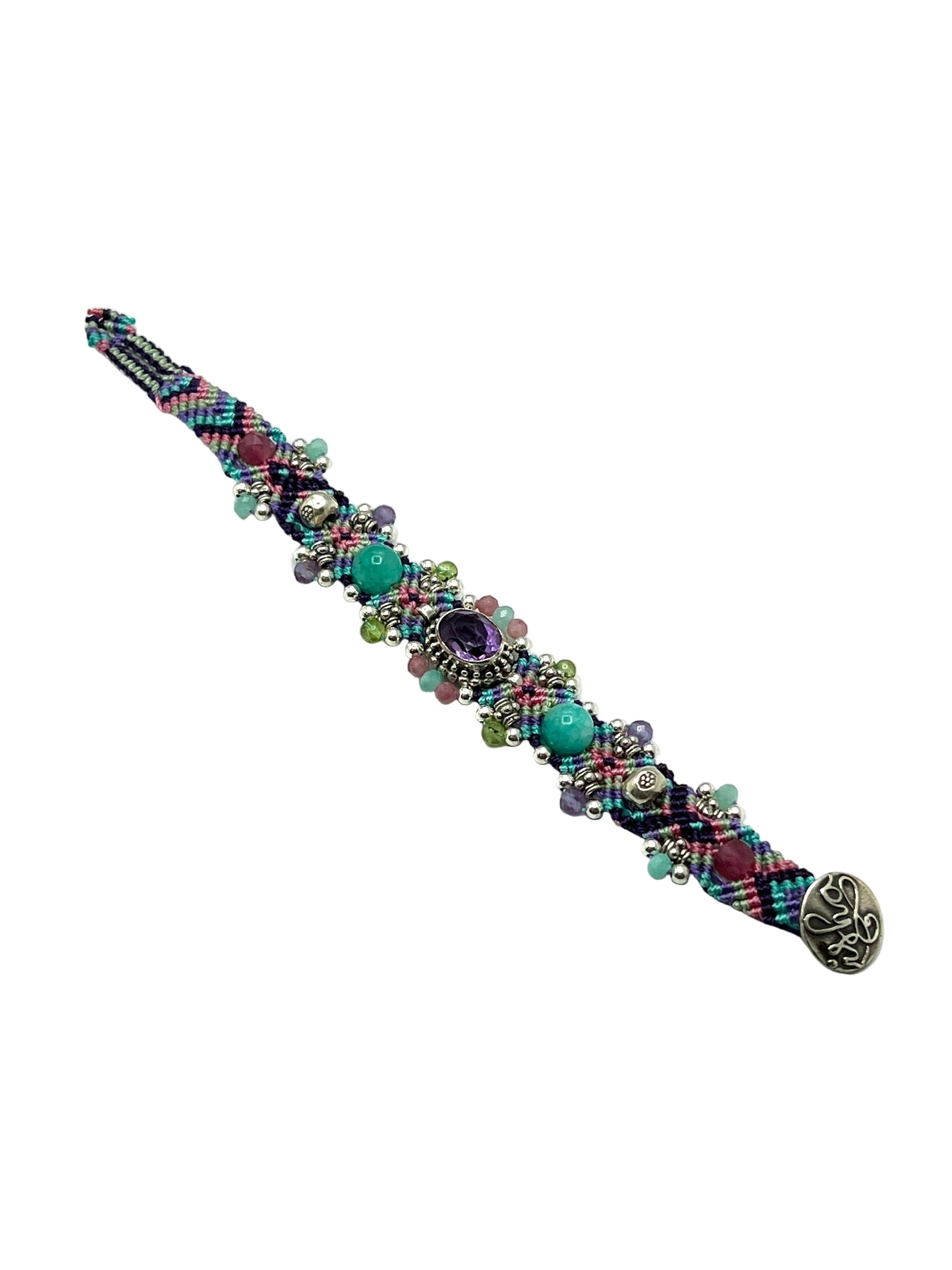 Macrame Amethyst Bracelet