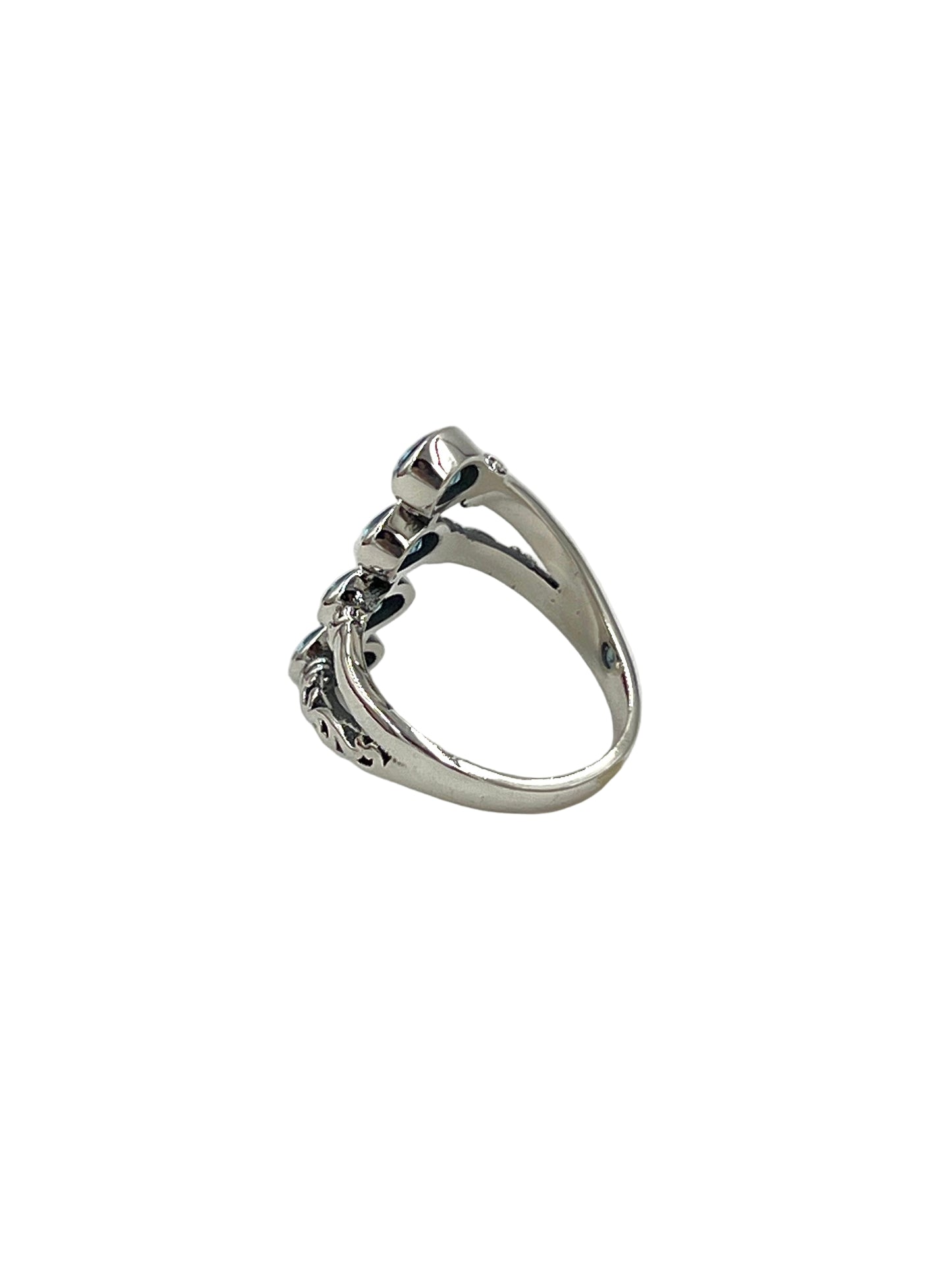 Multi Sky Blue Topaz Wrap Ring