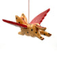 Mini Flying Kitty Spirit Chaser Tan & Black Polka Dot
