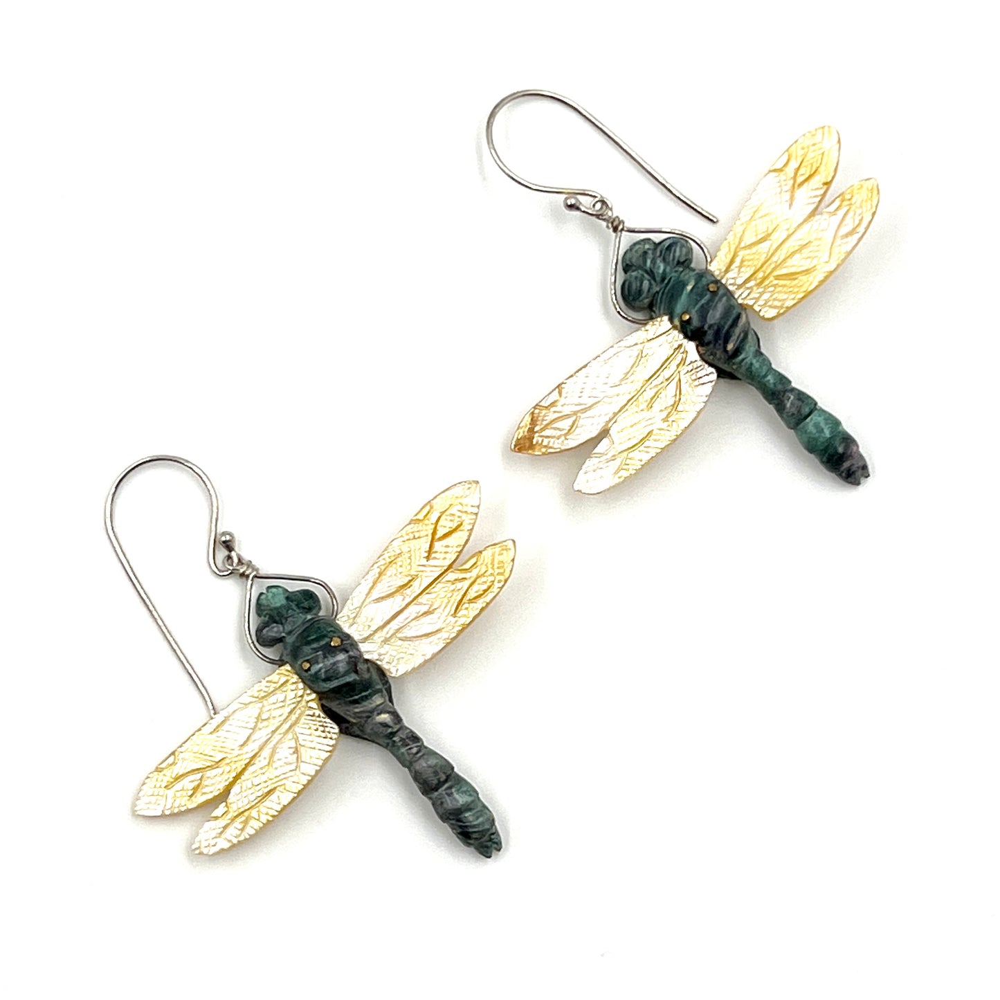 Sterling Silver Dragonfly Earrings