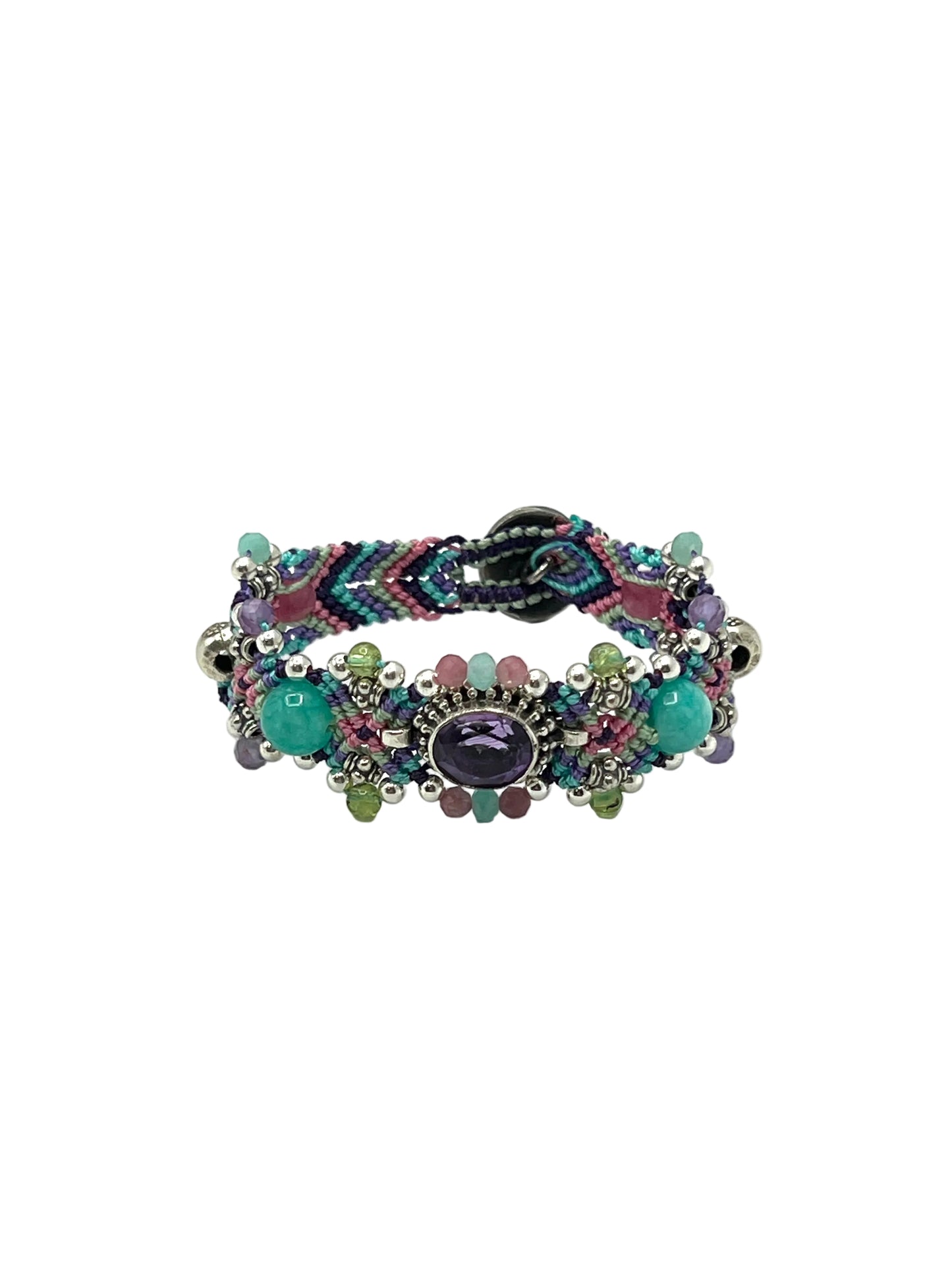 Macrame Amethyst Bracelet
