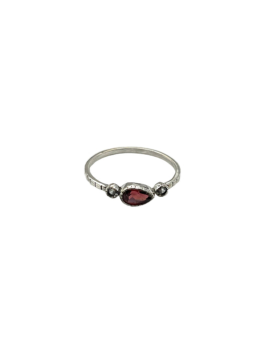 Teardrop Gemstone Rings