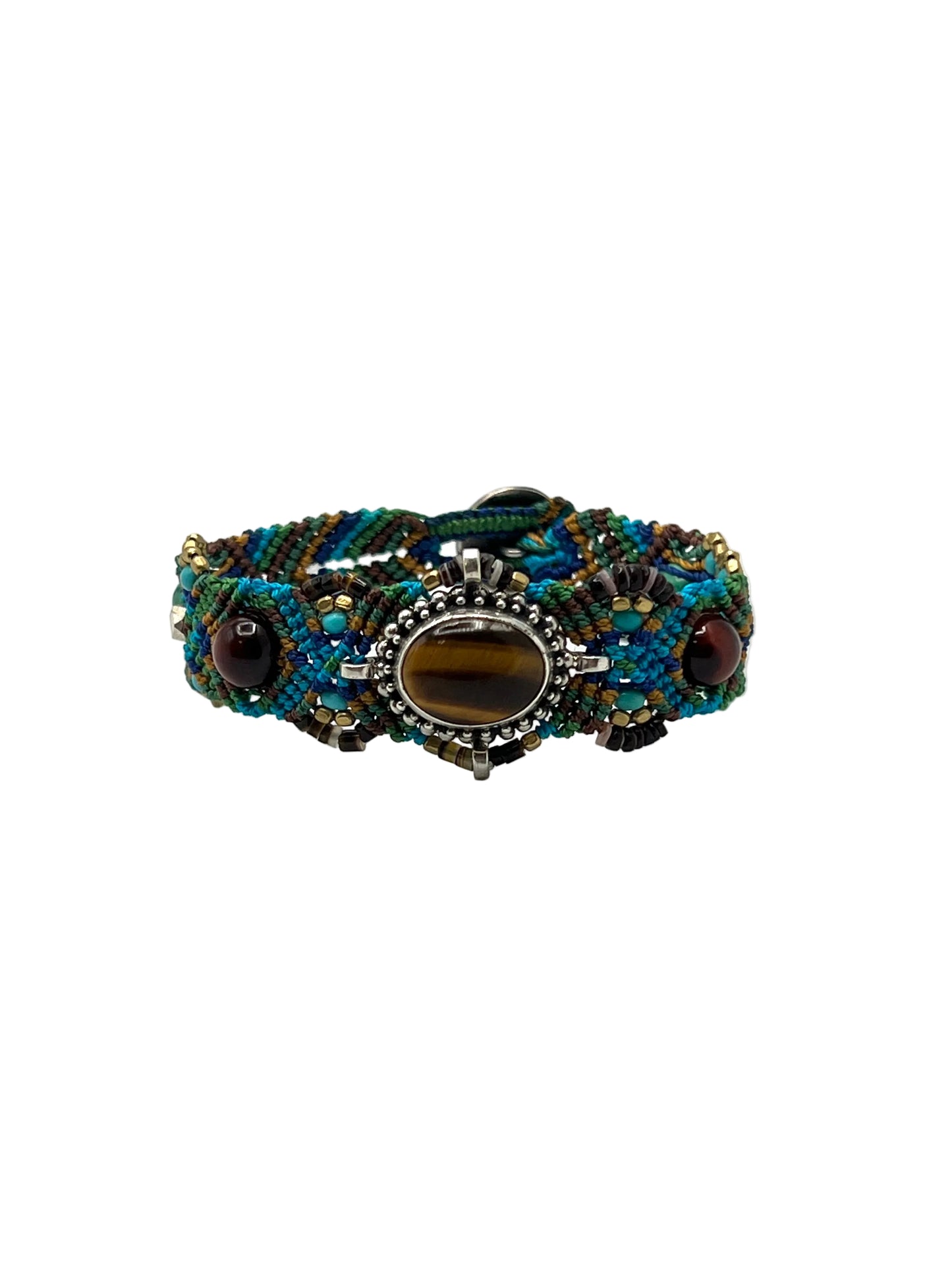 Macrame Tigers Eye Bracelet