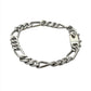 Sterling Silver Figaro Chain Bracelet