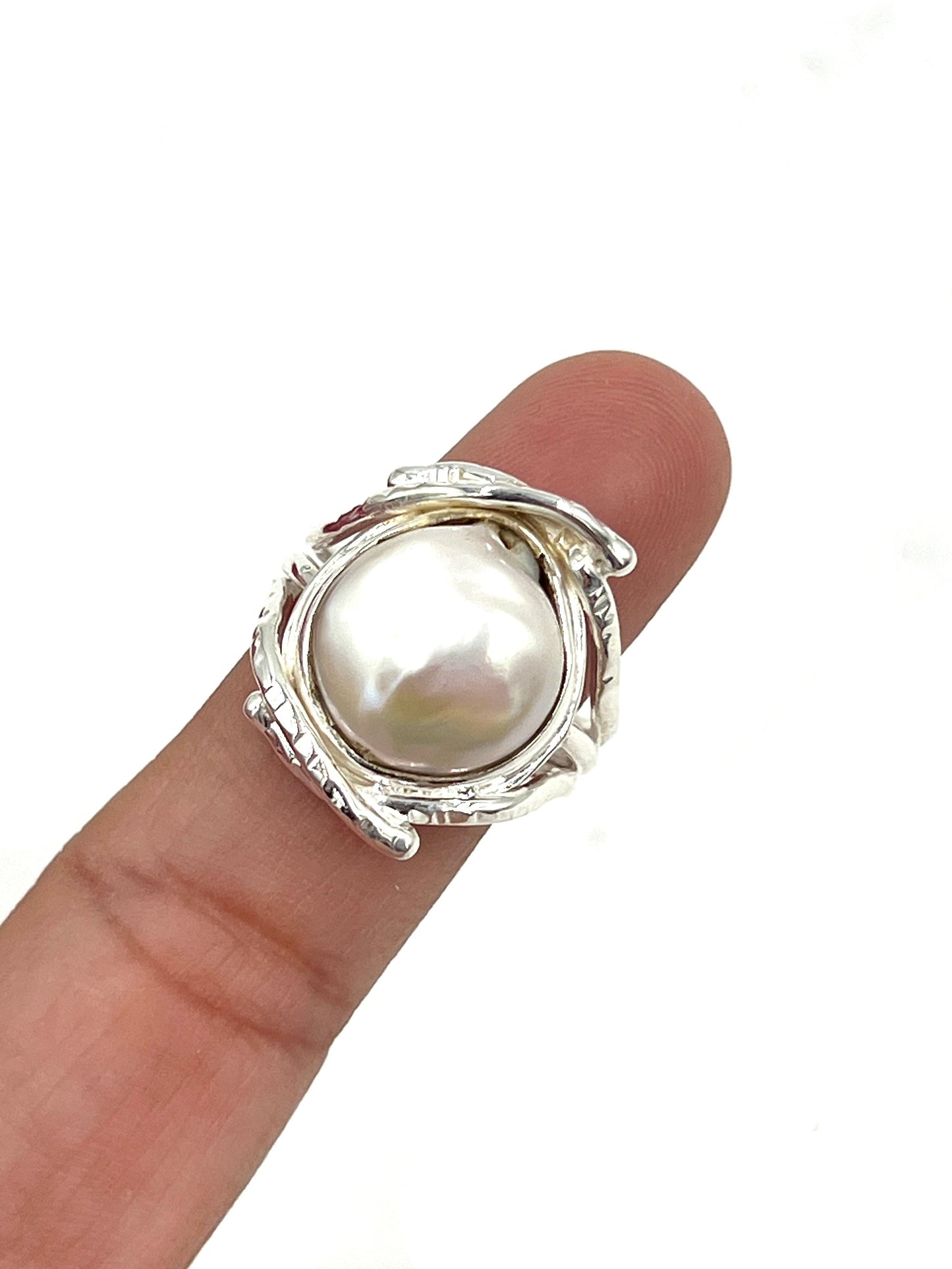 Freeform Pearl Ring