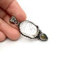 Clear Quartz & Opal Buddha Head Pendants