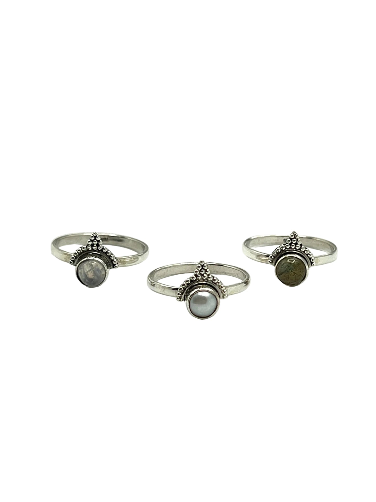 Bindi Circle Gemstone Rings