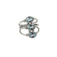 Triple Oval Blue Topaz Ring