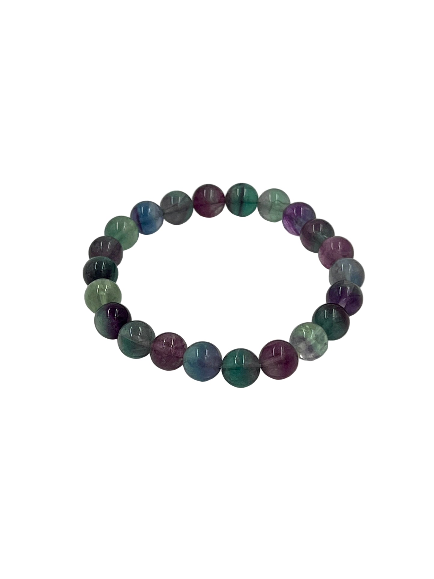 Rainbow Fluorite Beaded Bracelet