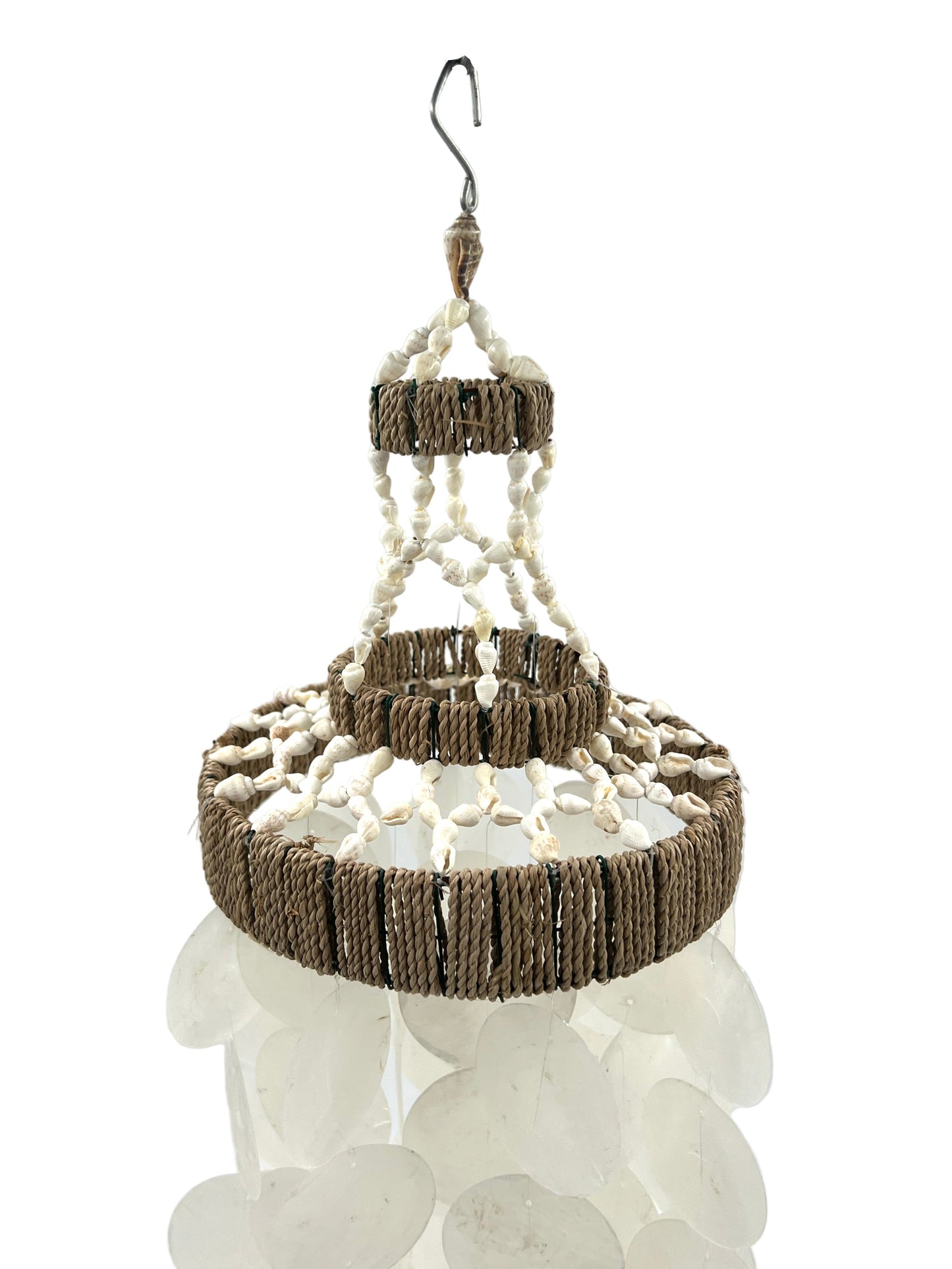 Round Capiz & Sea Shell Wind Chime