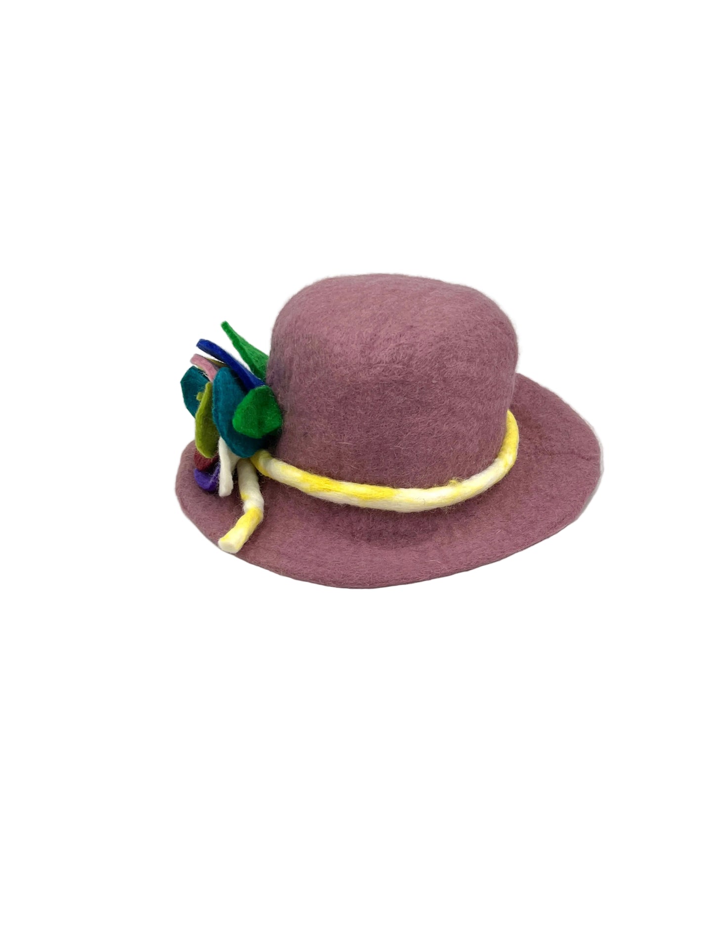 Hand Felted Flower Hat