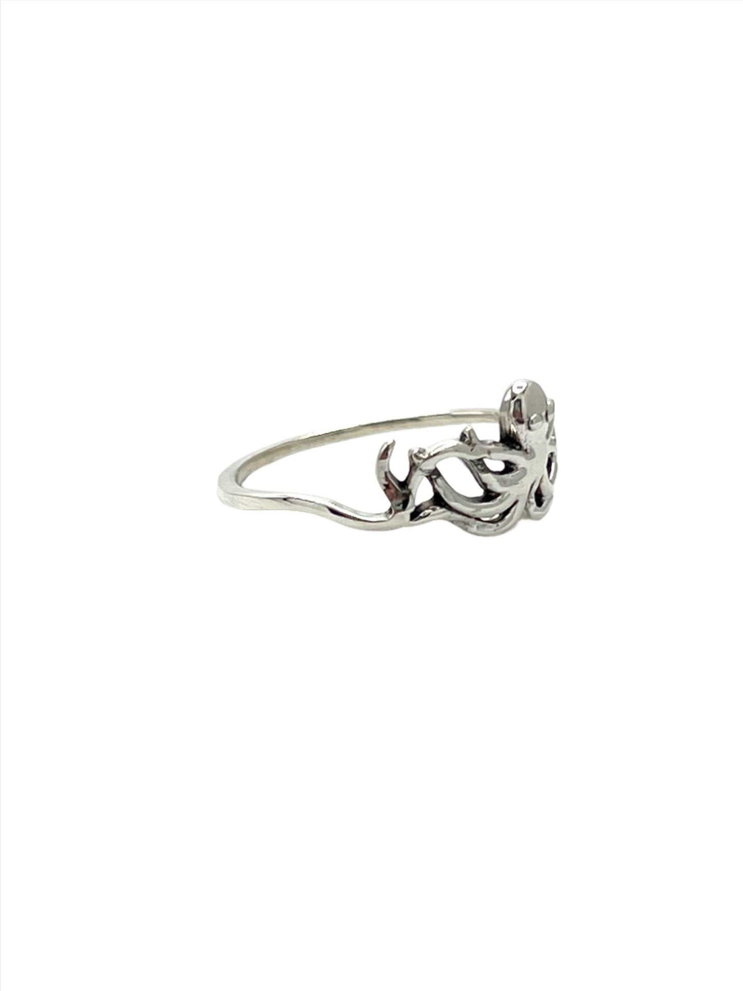 Sterling Silver Octopus Ring