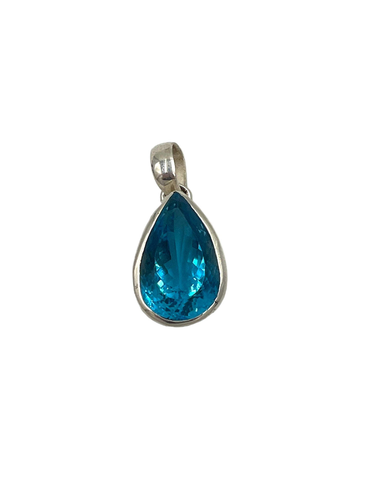 Swiss Blue Topaz Pendants