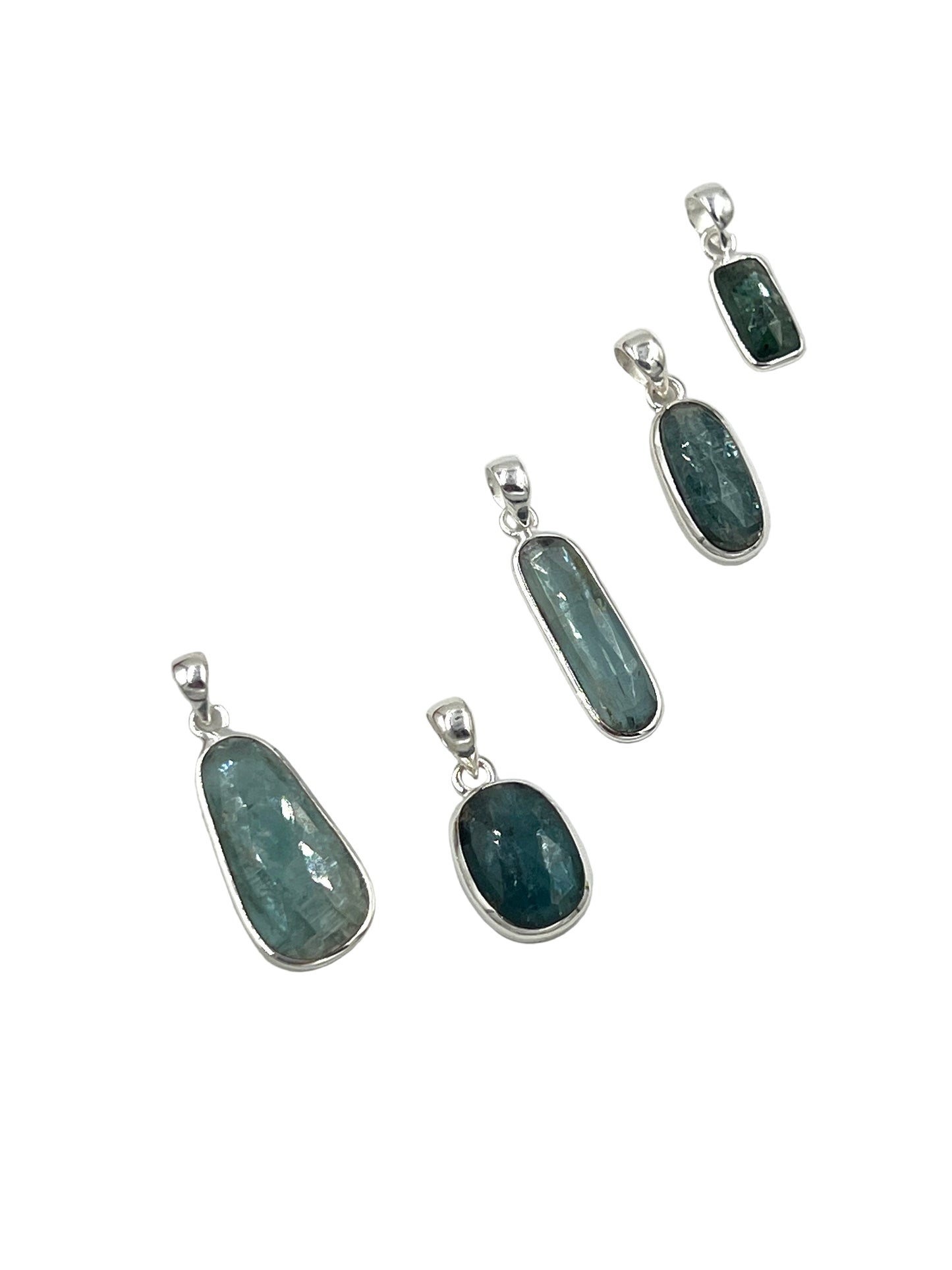 Teal Kyanite Pendants