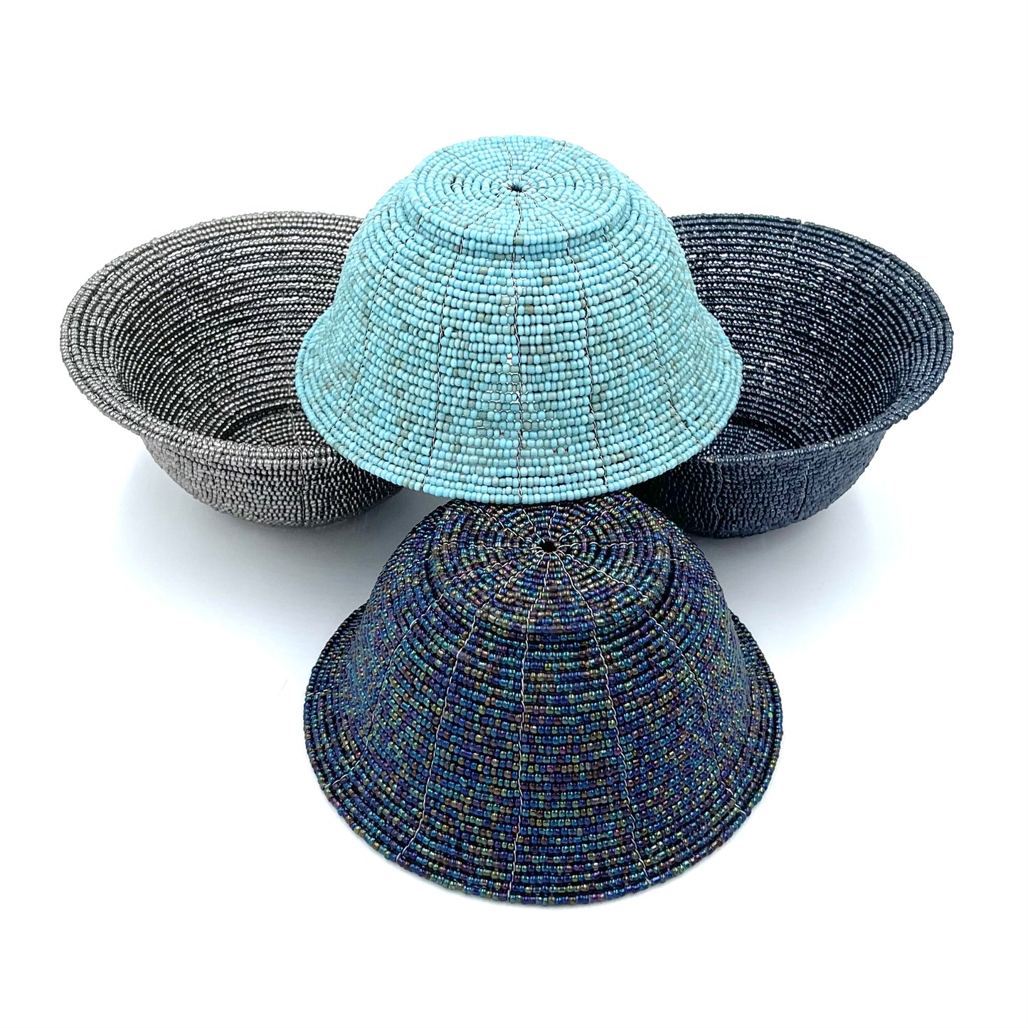 Small Bali Beaded Baskets