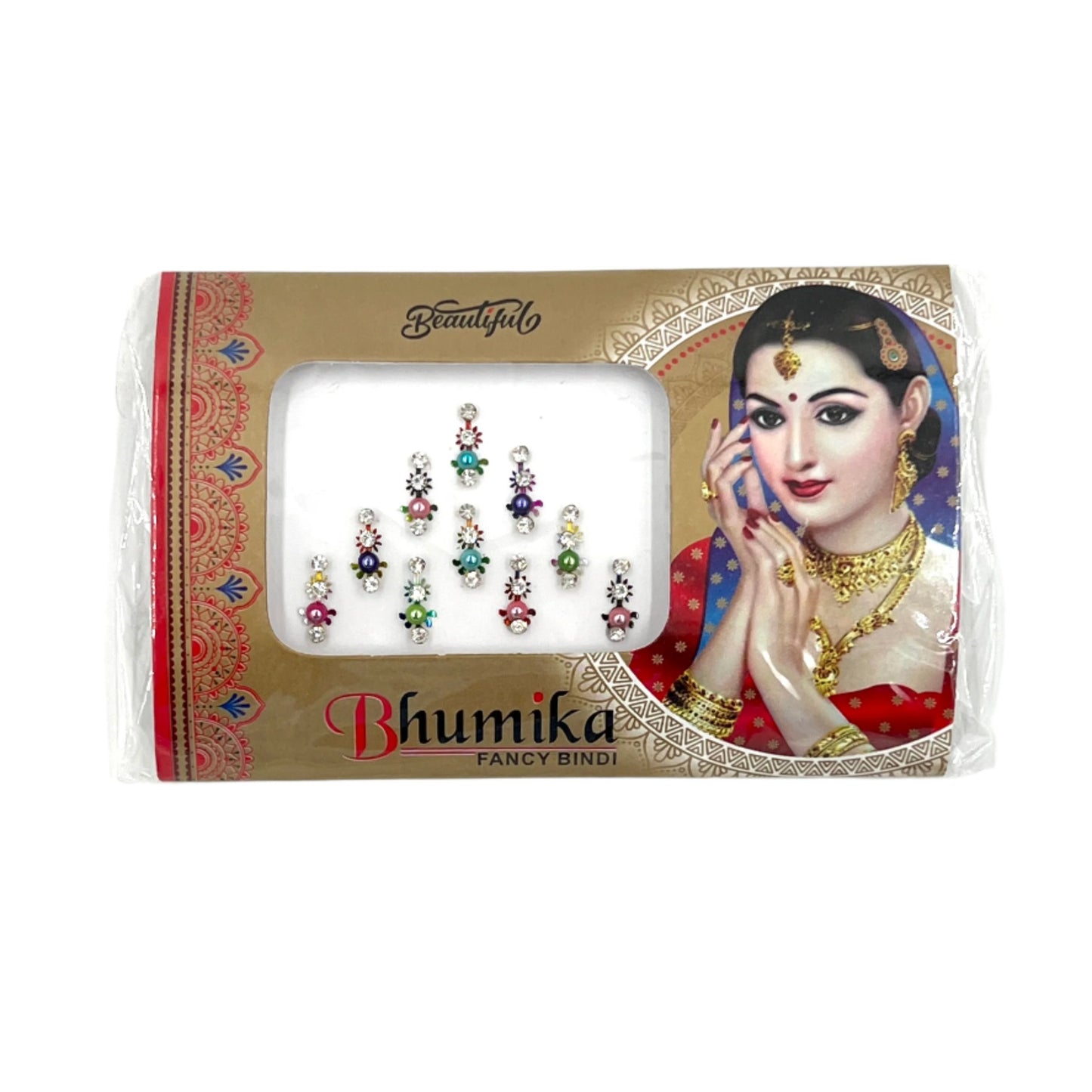 Stick on Drop Rhinestone Mini Multicolor Bindi