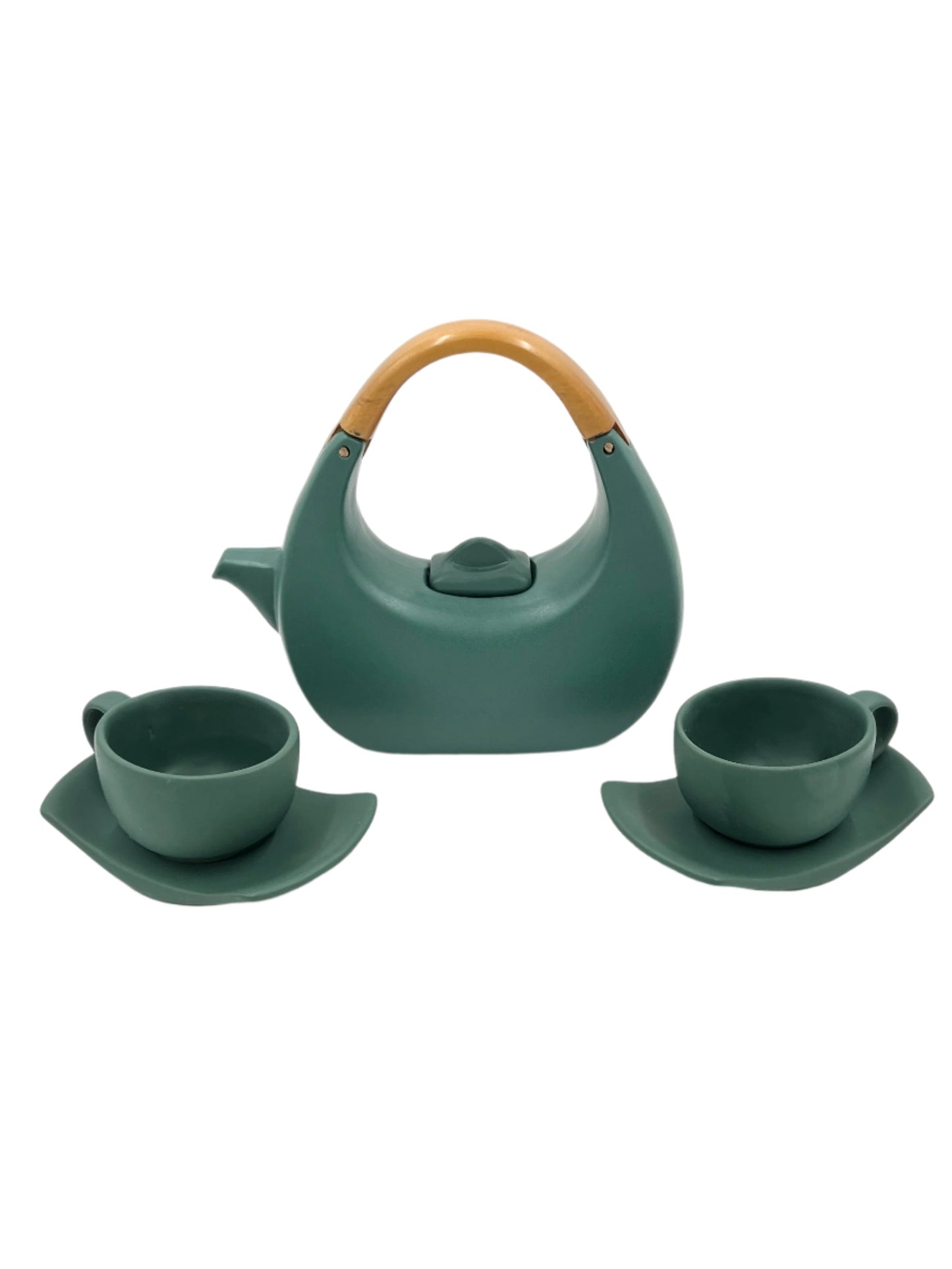 Ceramic Handbag Tea Pot Set