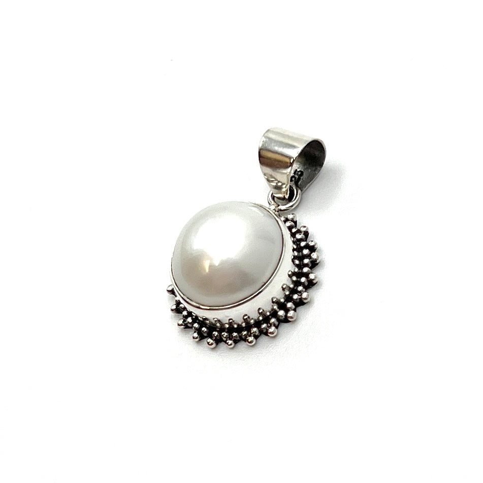 Sterling Silver Pearl Pendants