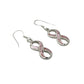 Sterling Silver Shell Infinity Earrings