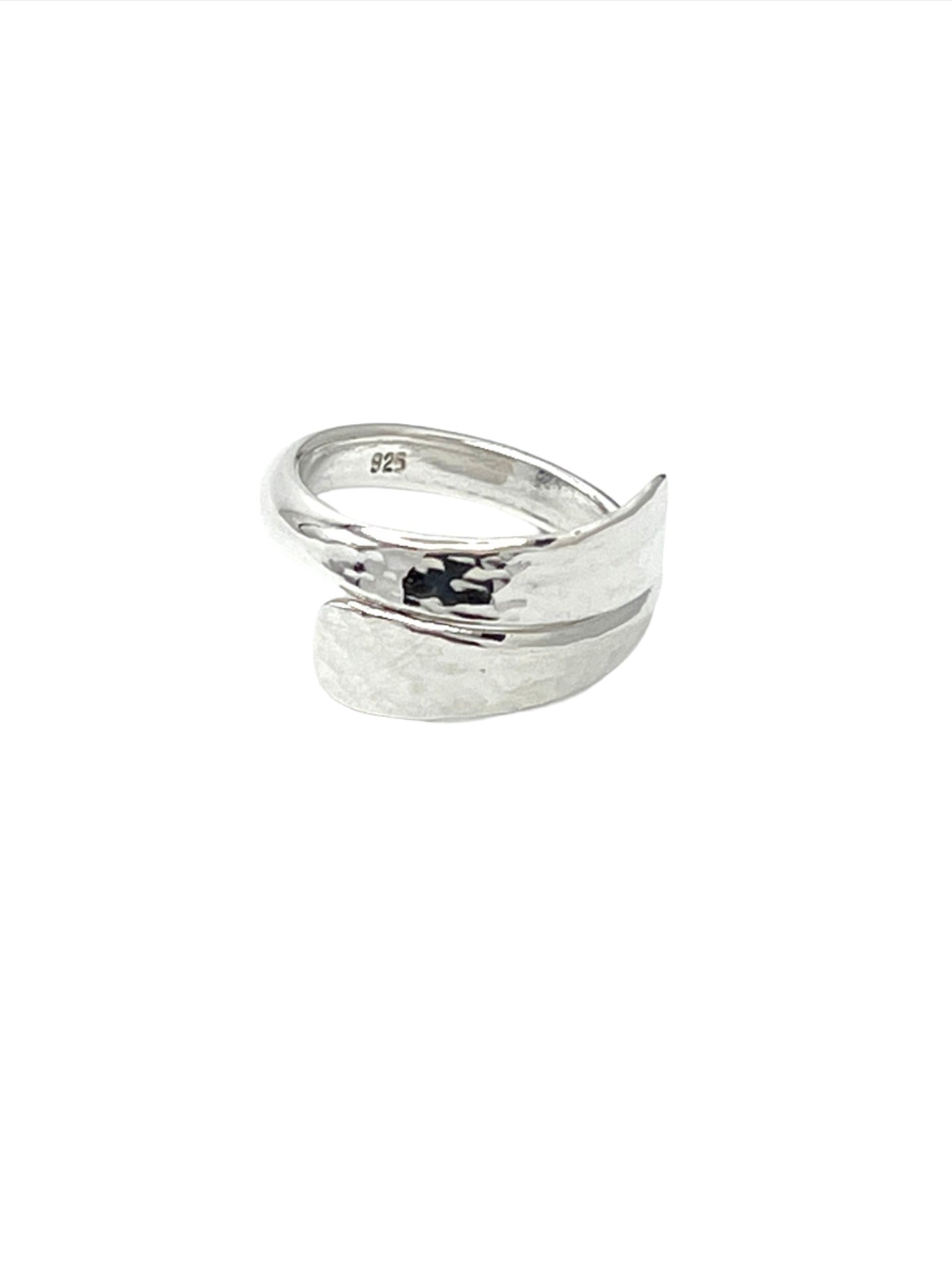 Sterling Silver Hammered Wrap Ring