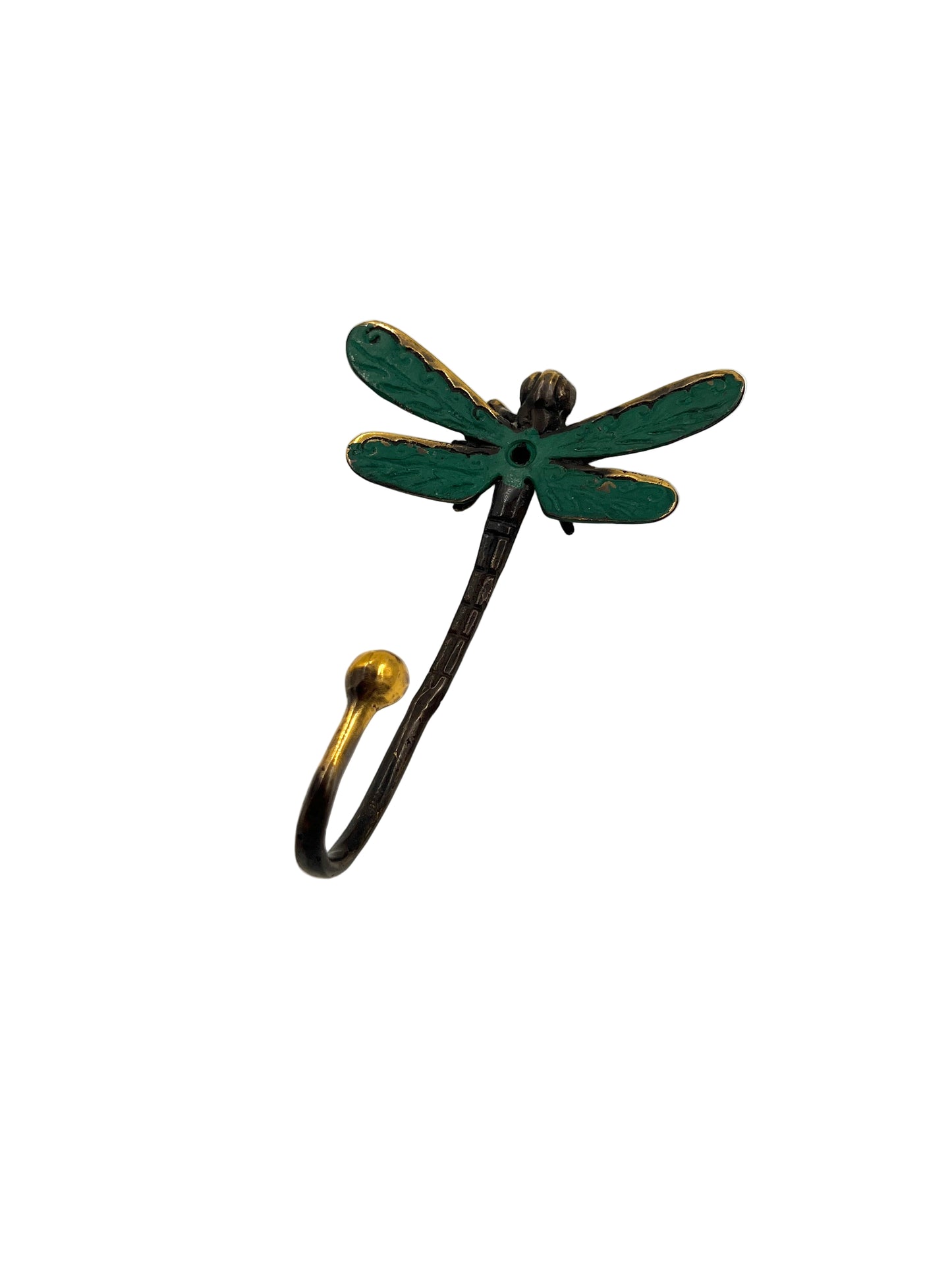 Oxidized Bronze Dragonfly Wall Hook