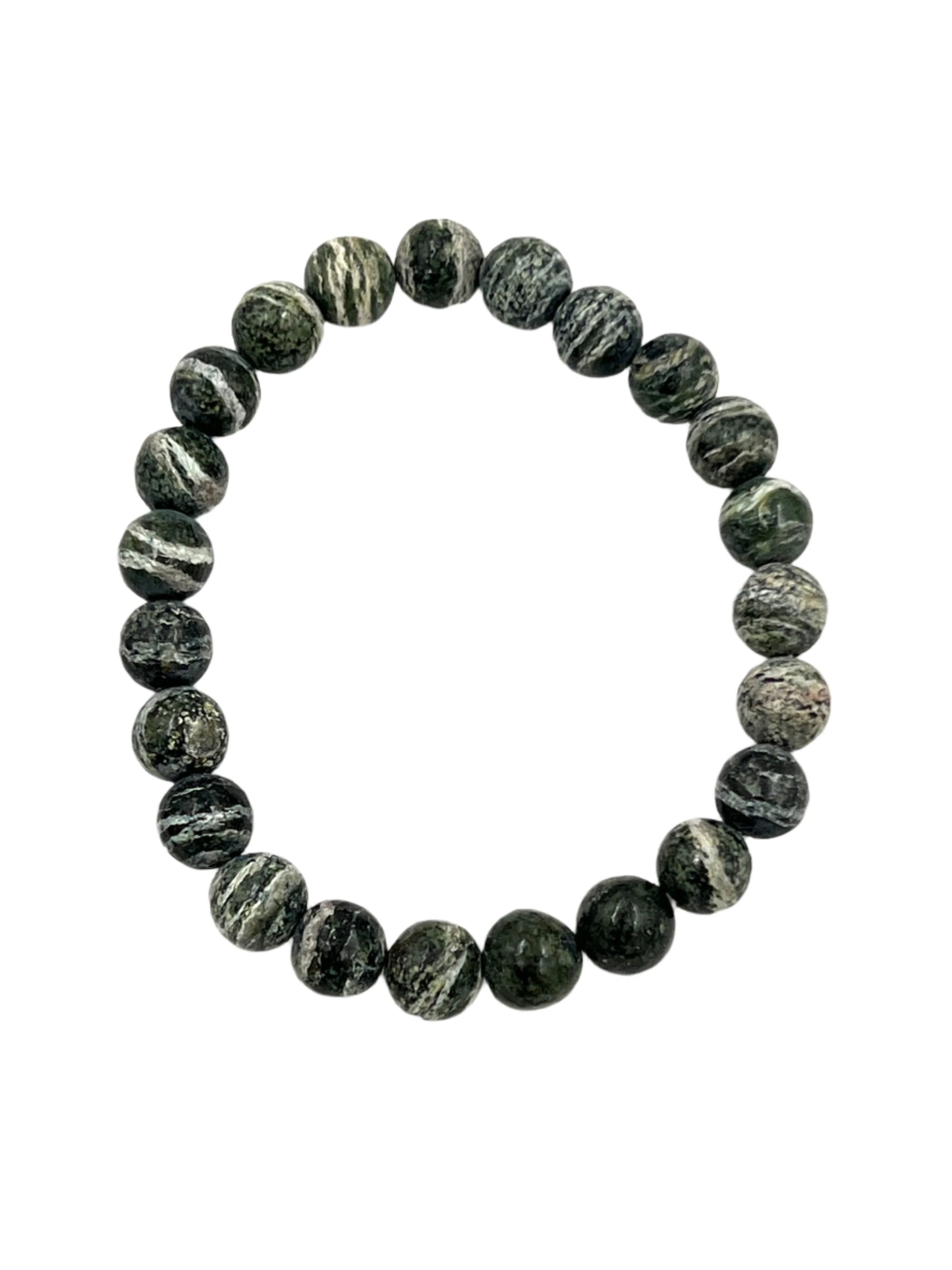 Green Zebra Jasper Stretchy Bracelets