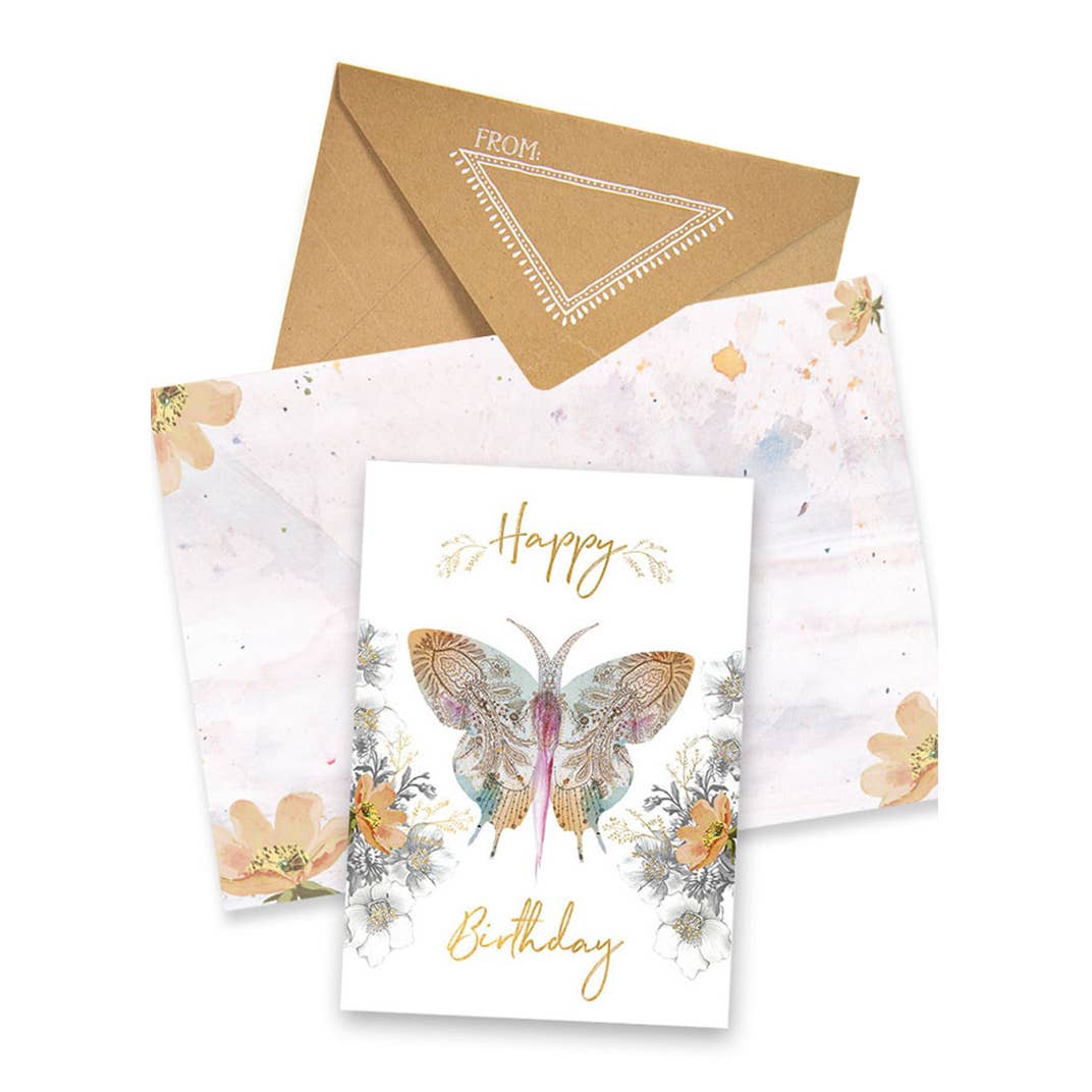 Greeting Card - Paisley Butterfly