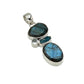 Silver Labradorite Faceted Pendants