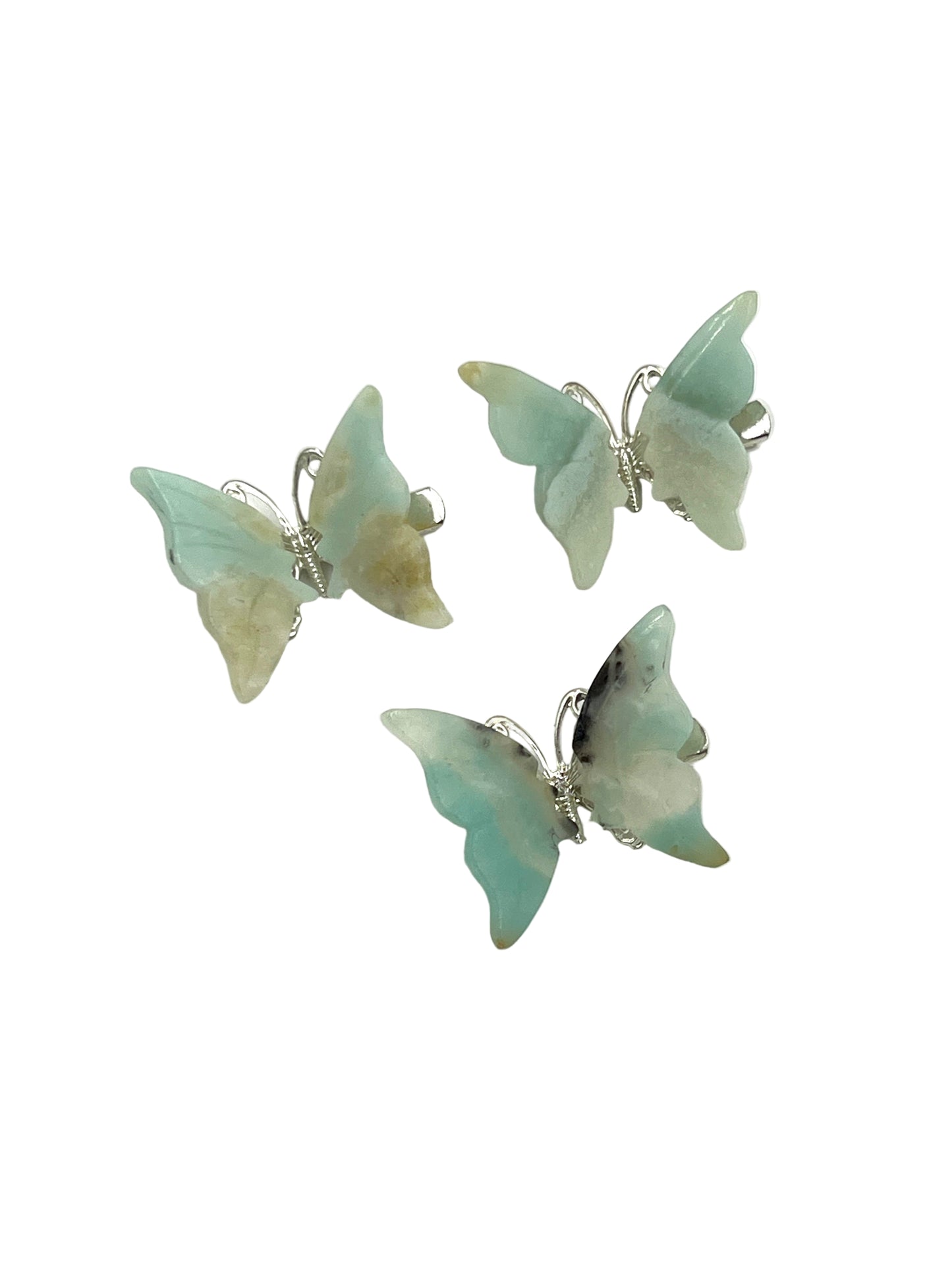 Crystal Butterfly Hair Clips