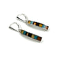 Multi Amber Rectangle Earrings