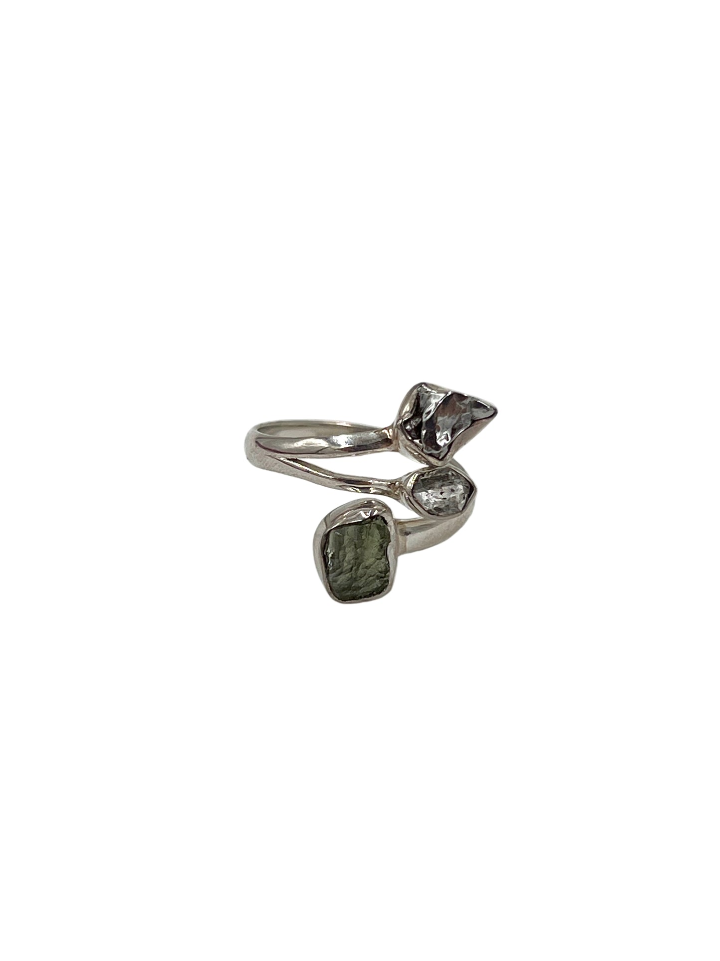 Moldavite, Pakimer & Meteorite Rings