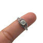 Sterling Silver Shell Round Ring