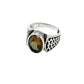 Silver Zultanite Celtic Ring