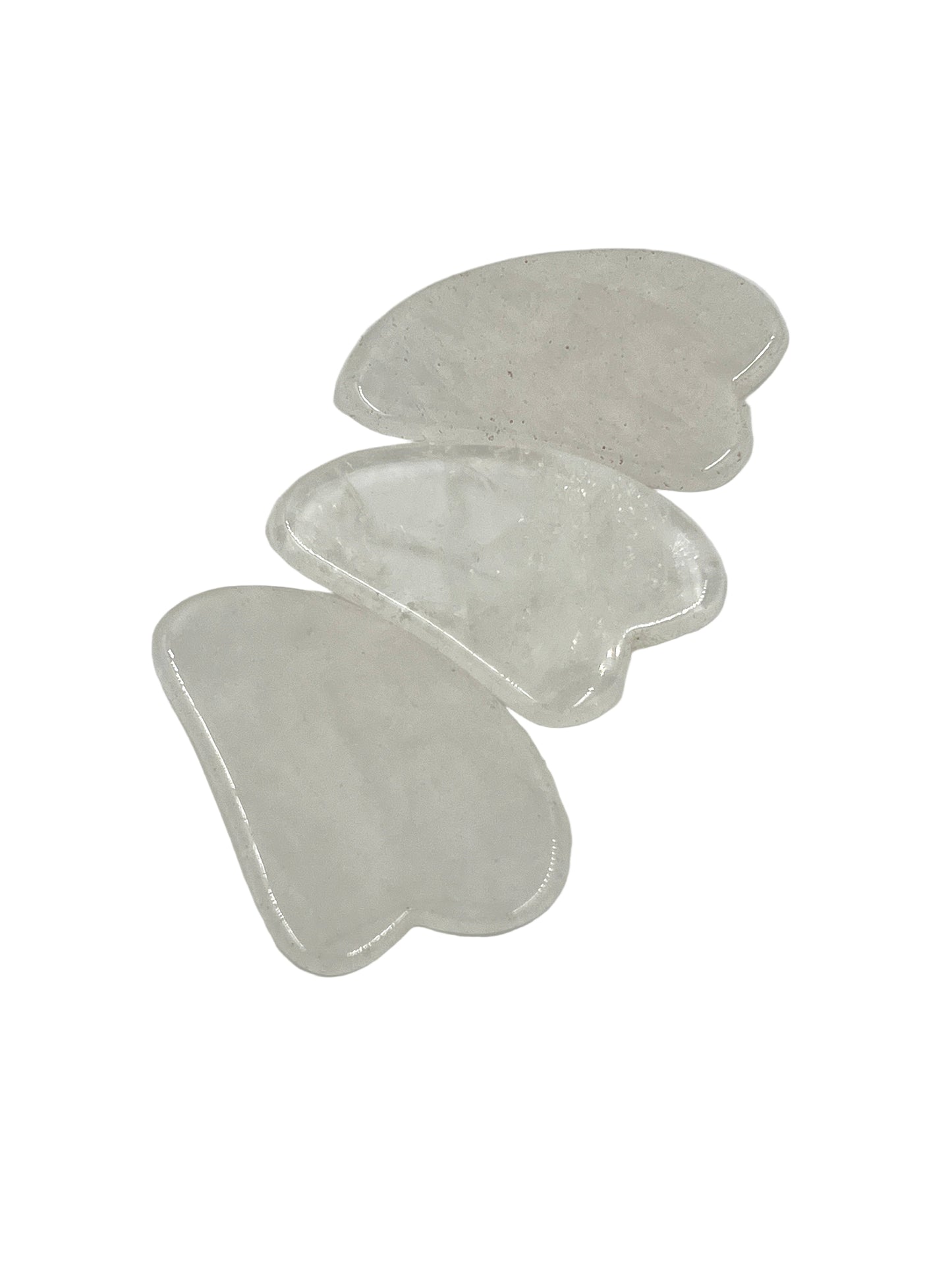 Clear Quartz Guasha Massage Stones