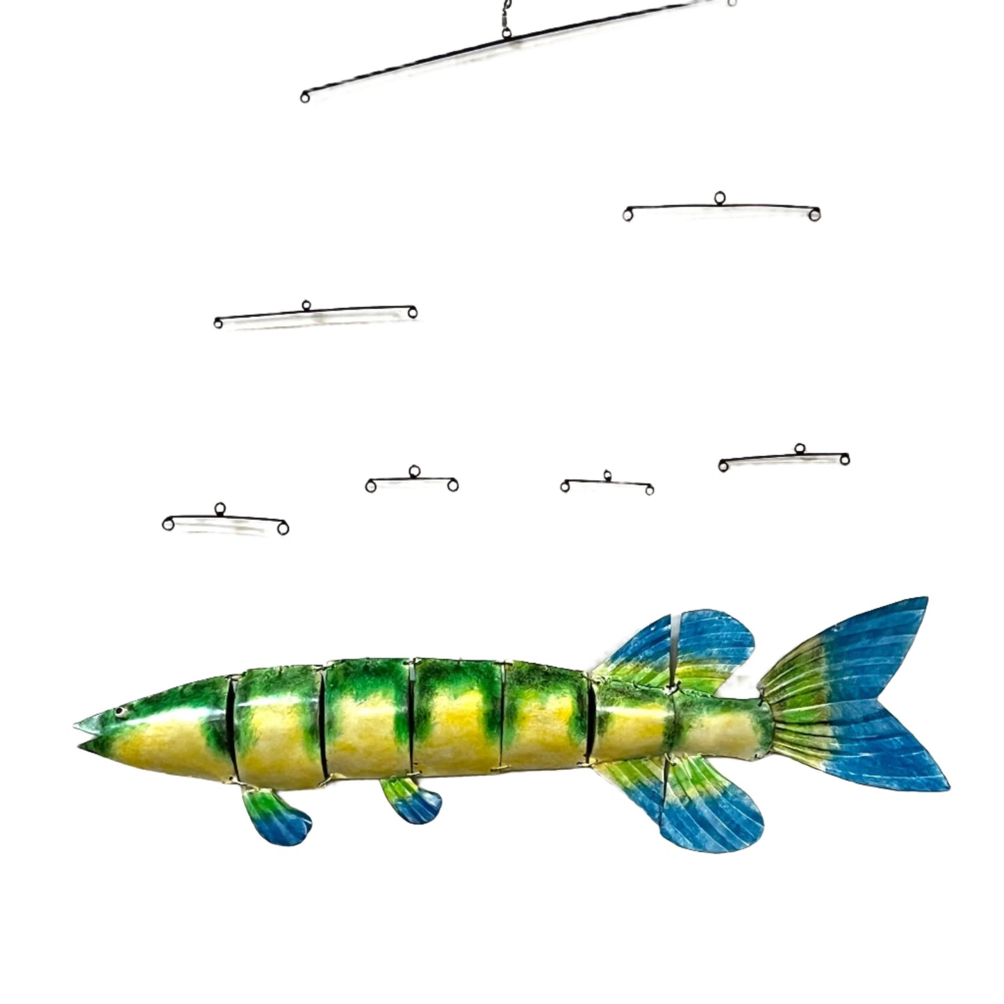 Metal Fish Mobile Balcony Ornament