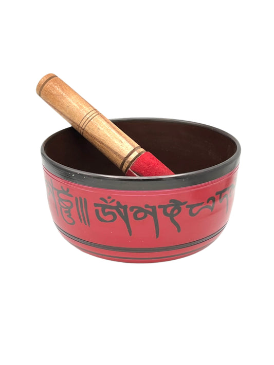 Red Himalayan Singing Bowls