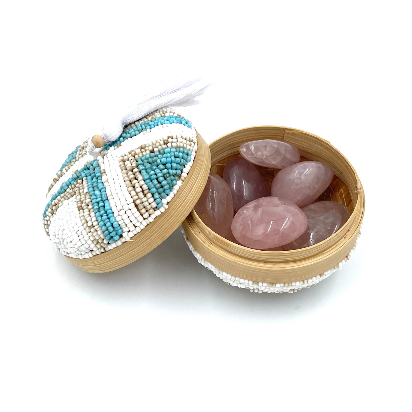 Bali Beaded Round Boxes