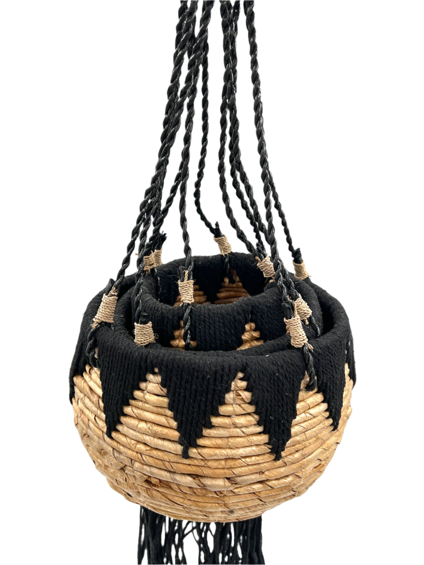 Banana Leaf Hanging Plant Basket Sets
