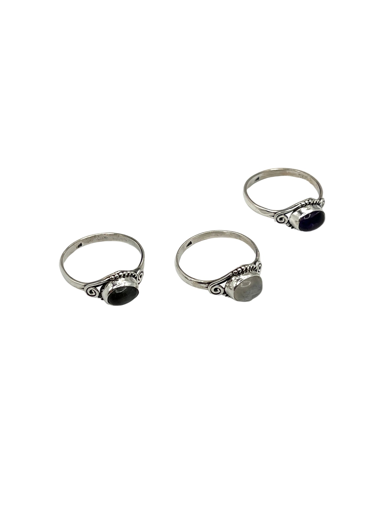 Oval Gemstone Rings