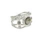 Sterling Silver Multi Gemstone Wavy Wrap Rings