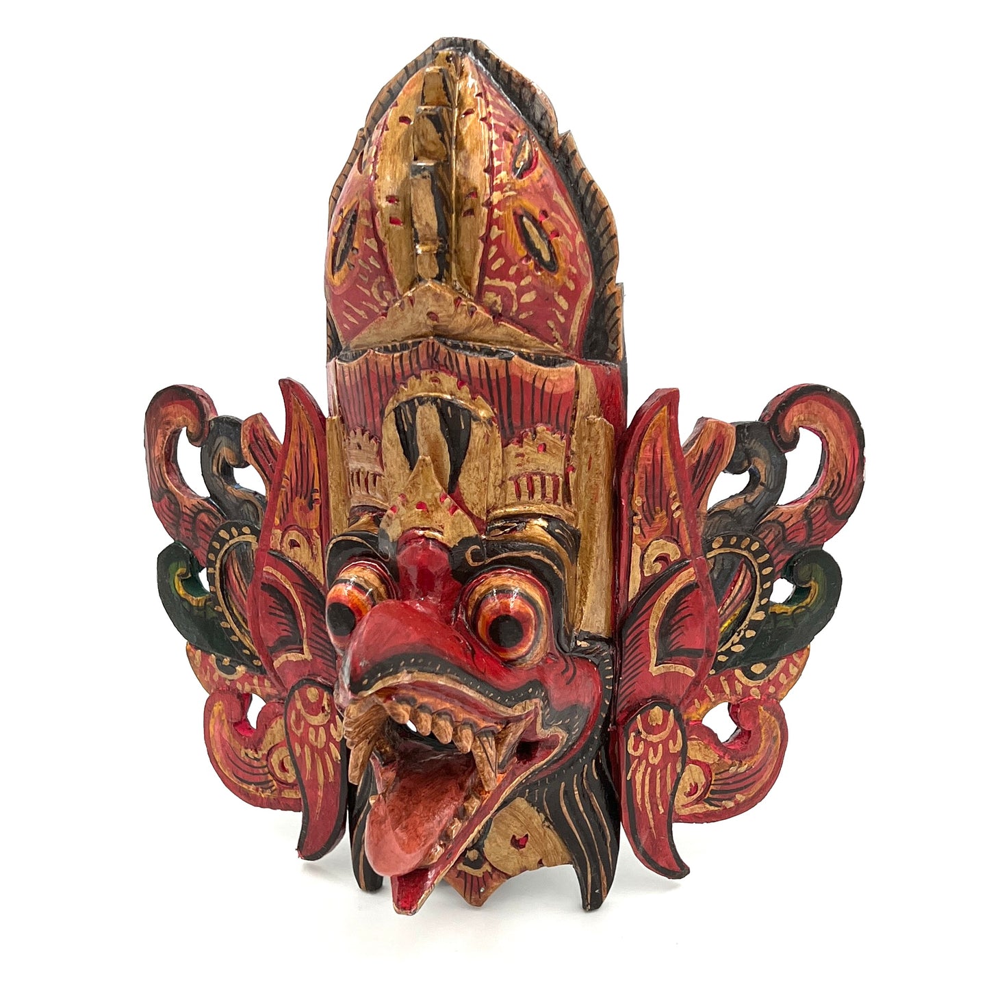 Hand Carved & Painted Garuda Masks