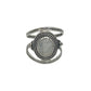 Sterling Silver Labradorite & Moonstone Shield Rings